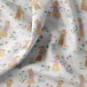 Printed Cotton MAHAUT Ecru / Orange